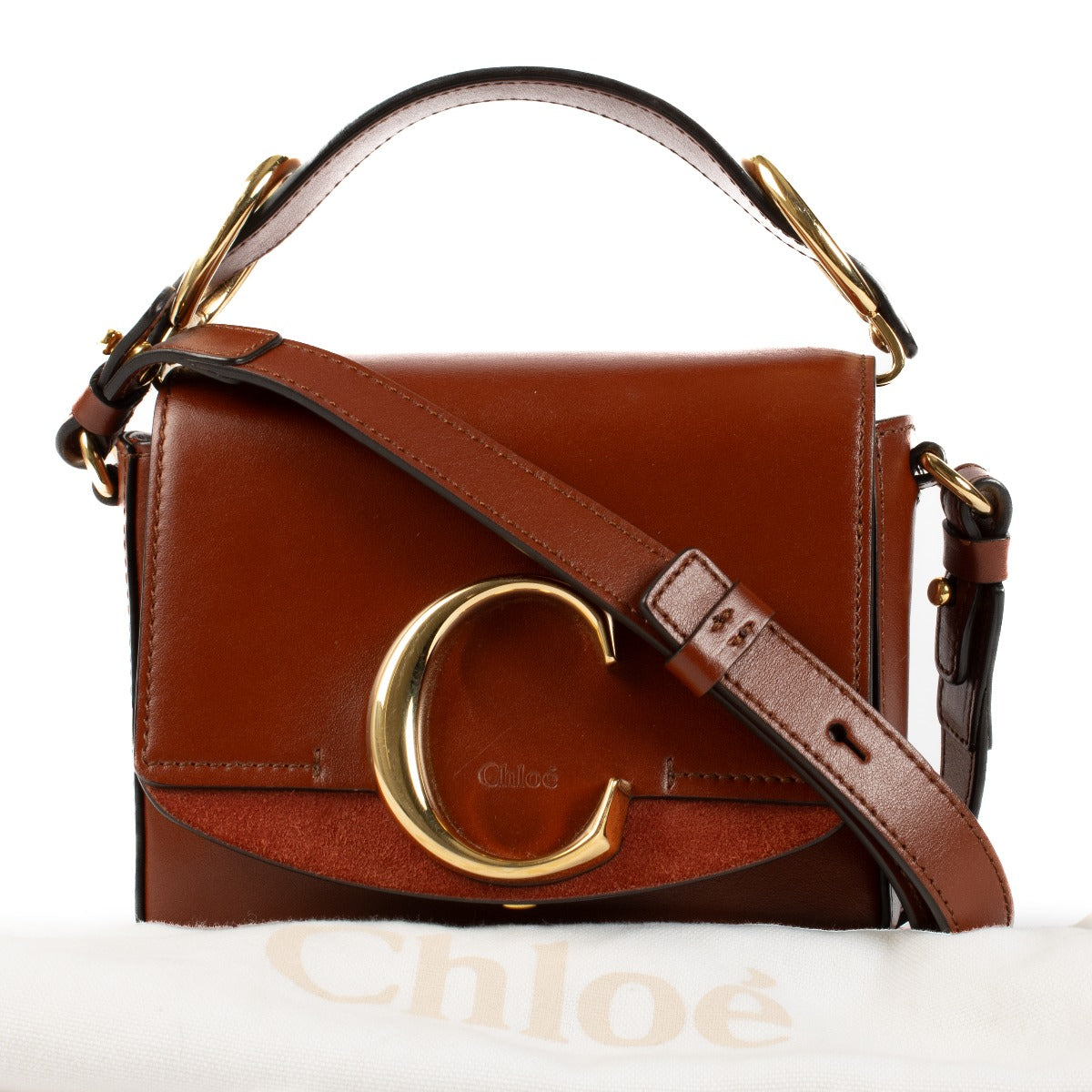 Shop 100% authentic secondhand Chloé Sepia Brown Mini C Bag on Labellov.com