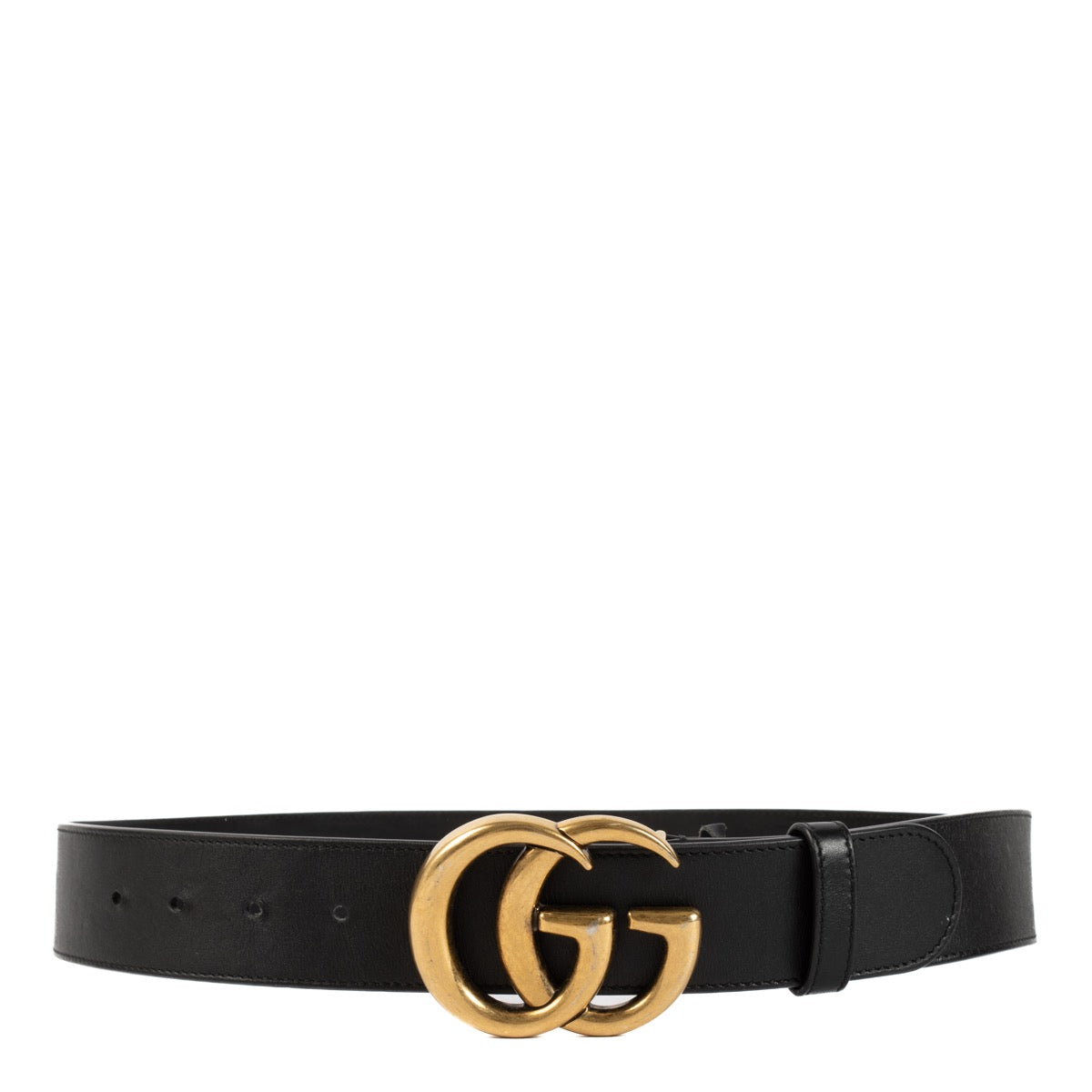 shop 100% authentic second hand Gucci Black GG Belt - Size 85 on Labellov.com