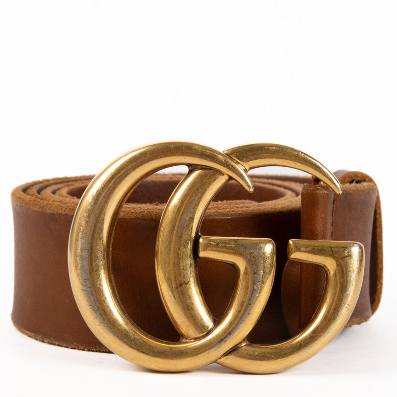 shop 100% authentic second hand Gucci Brown GG Belt - Size 85 on Labellov.com