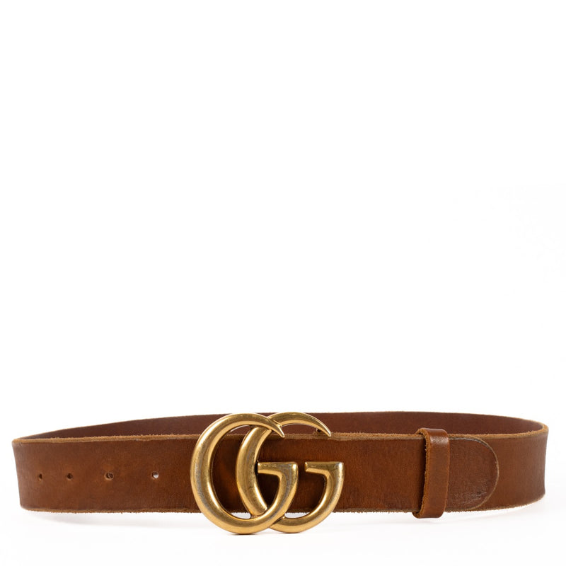shop 100% authentic second hand Gucci Brown GG Belt - Size 85 on Labellov.com