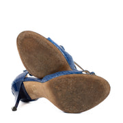shop 100% authentic second hand Jimmy Choo Blue Python Lance 100 Sandals - Size 37 on Labellov.com
