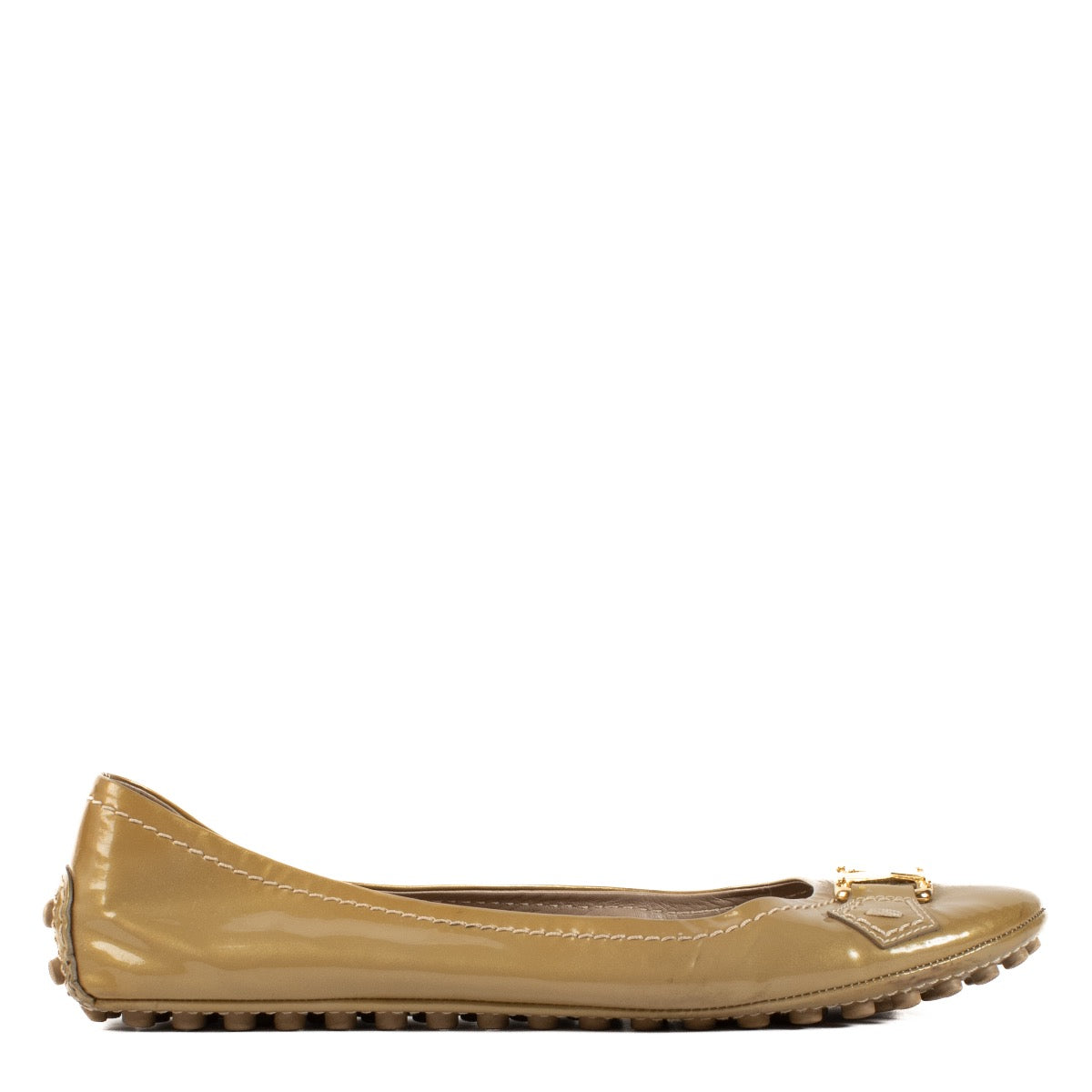 shop 100% authentic second hand Louis Vuitton Gold Loafers - Size 37 on Labellov.com