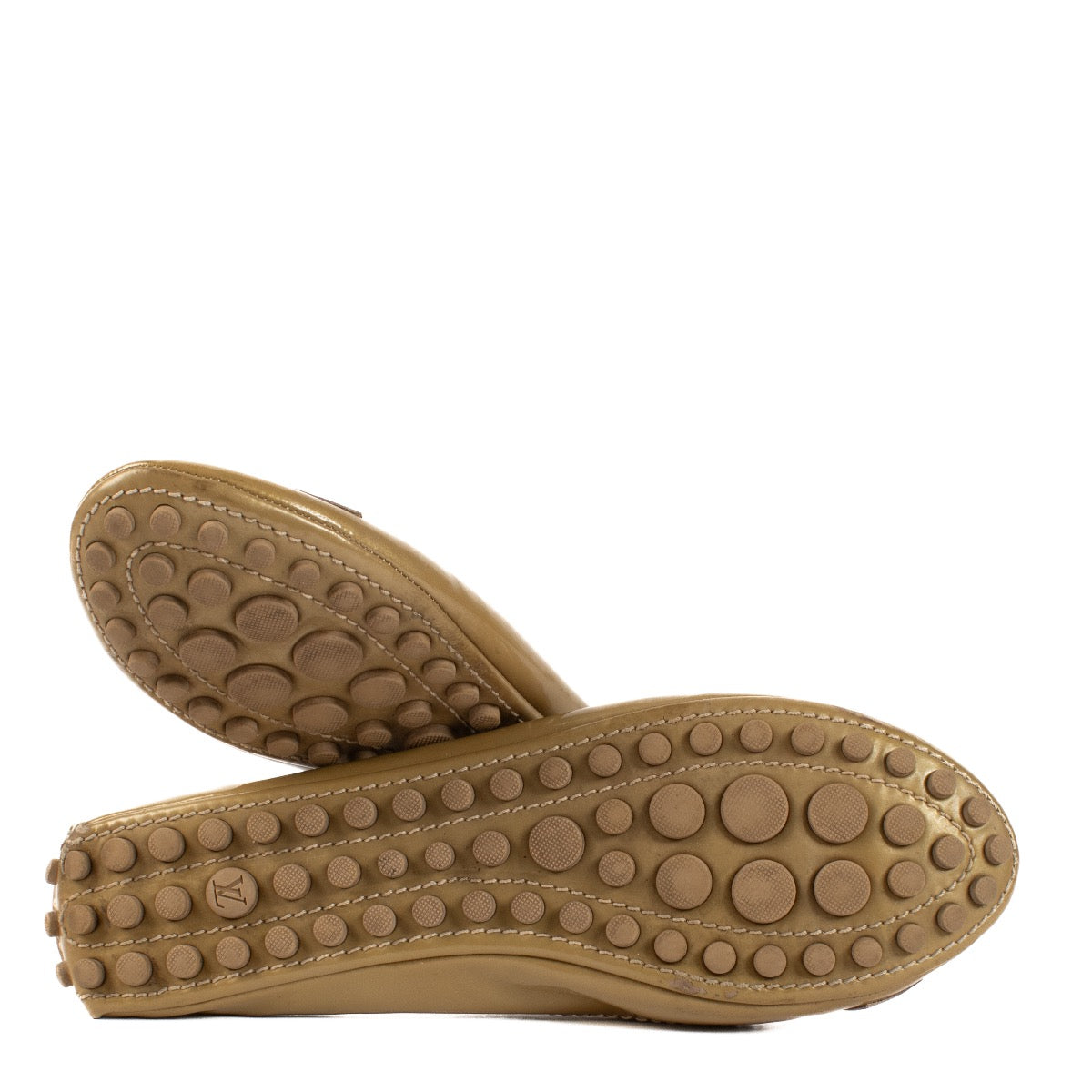 shop 100% authentic second hand Louis Vuitton Gold Loafers - Size 37 on Labellov.com