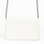 Authentic pre-loved Jimmy Choo White Goat Leather Madeline Bag on Labellov.com