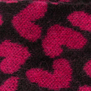 Authentic pre-loved Saint Laurent FW14 Black/Pink Heart Long Scarf on Labellov.com