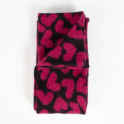 Authentic pre-loved Saint Laurent FW14 Black/Pink Heart Long Scarf on Labellov.com