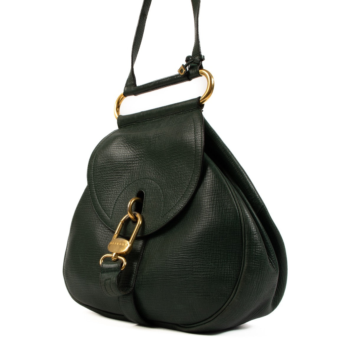 shop 100% authentic second hand Delvaux Green Cerceau Bag on Labellov.com