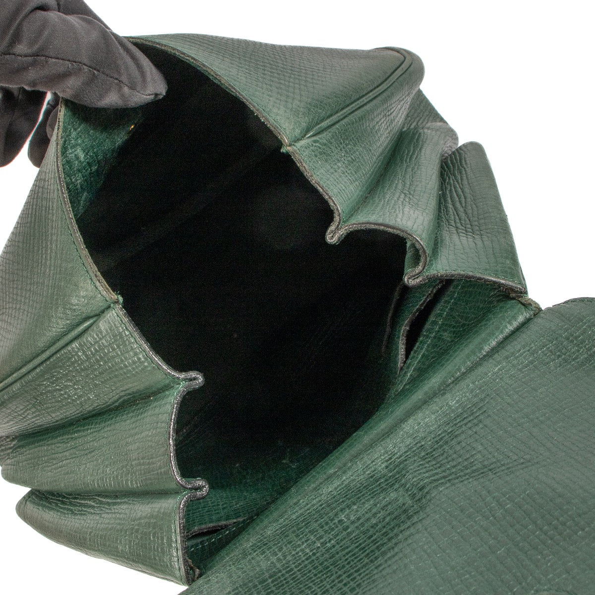 shop 100% authentic second hand Delvaux Green Cerceau Bag on Labellov.com