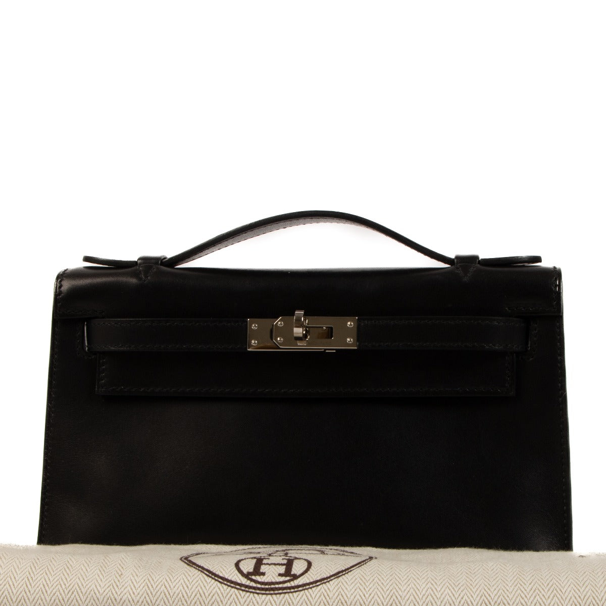 Hermès 2008 Kelly Mini Pochette Black Swift