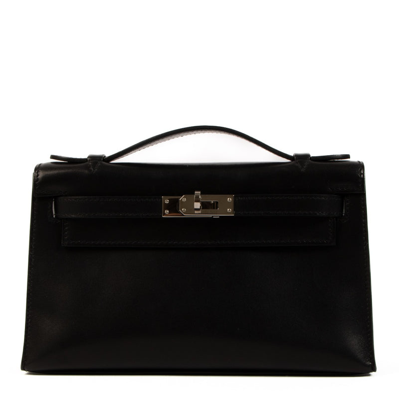 Hermès 2008 Kelly Mini Pochette Black Swift