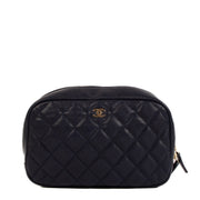 Shop 100% authentic second-hand Chanel Blue Caviar Classic Zipped Pouch on Labellov.com