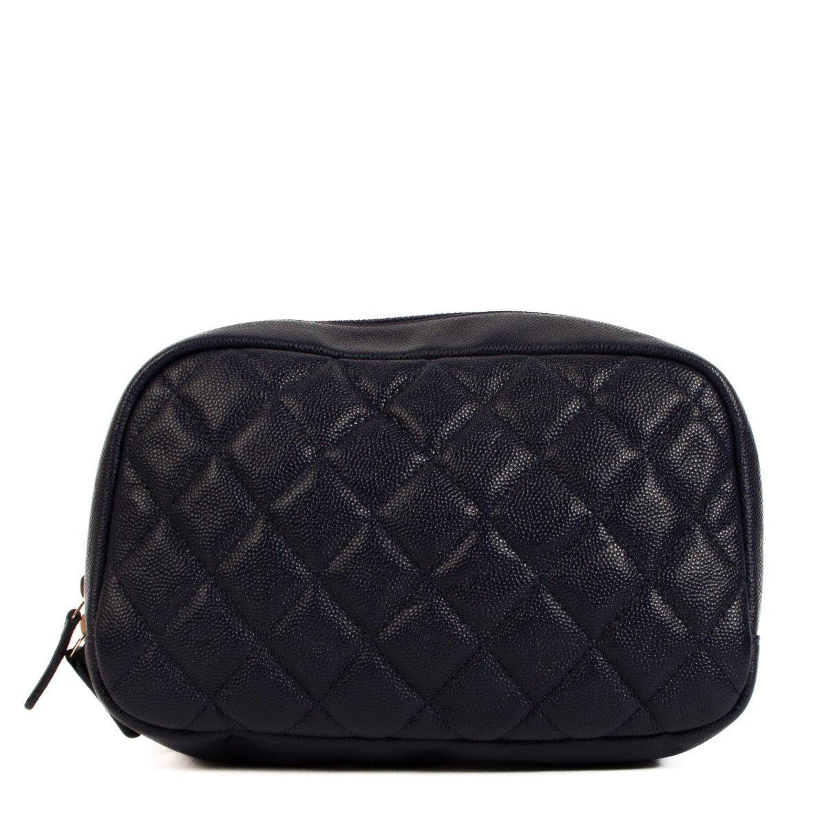 Shop 100% authentic second-hand Chanel Blue Caviar Classic Zipped Pouch on Labellov.com