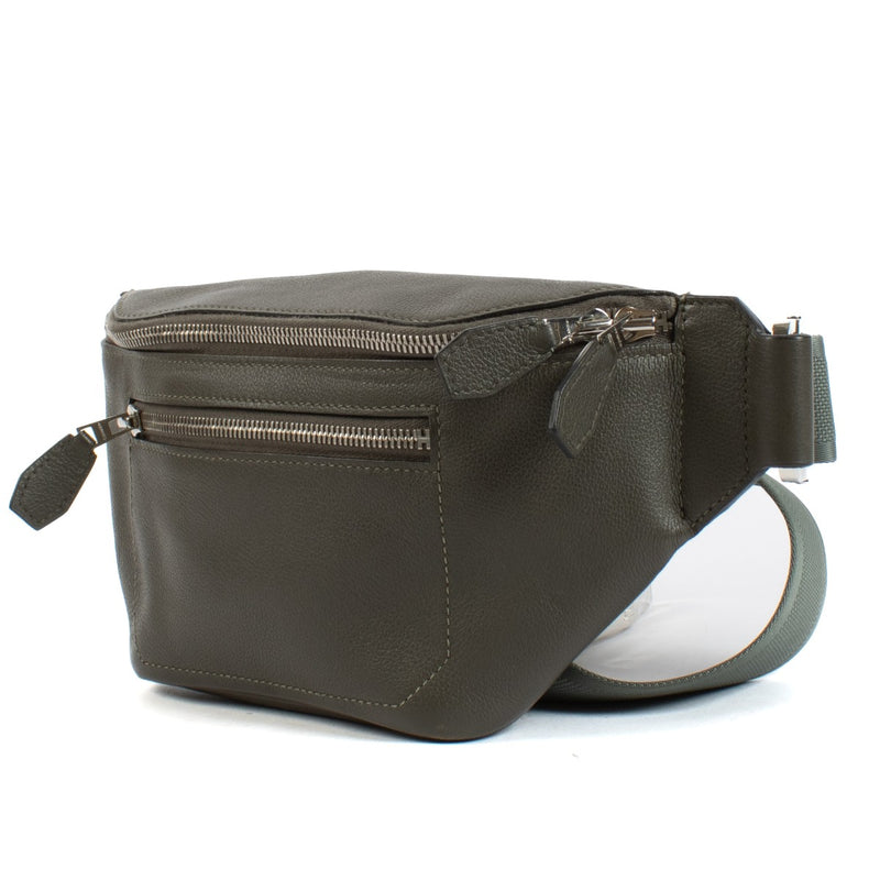 Hermès Cityslide Cross PM Vert de Gris Taurillon Cristobal PHW