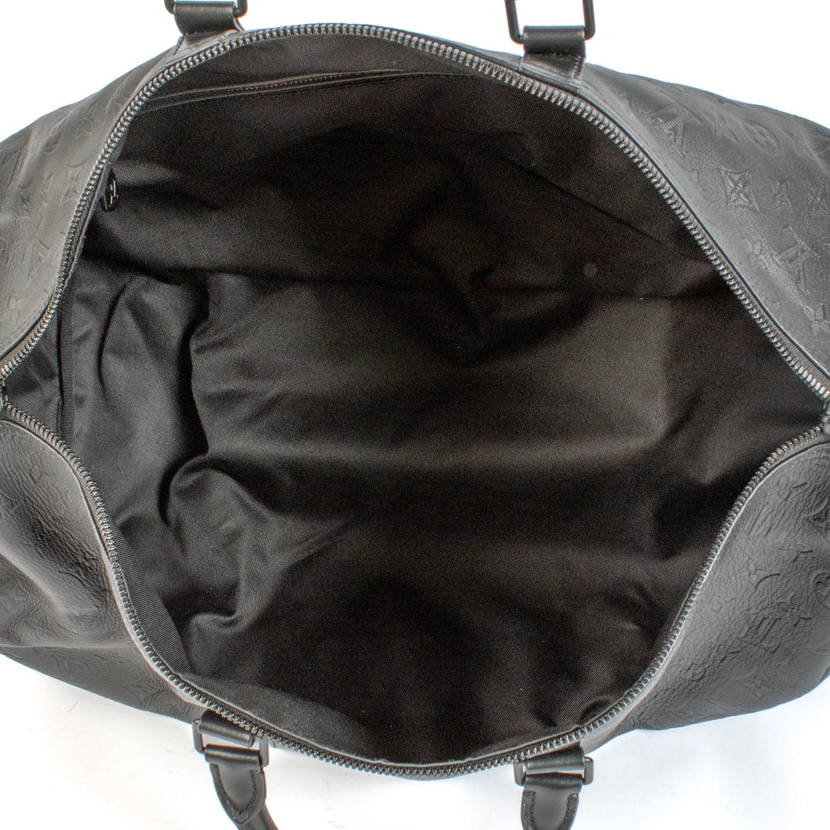 Louis Vuitton Black Monogram Shadow Keepall Bandoulière 50