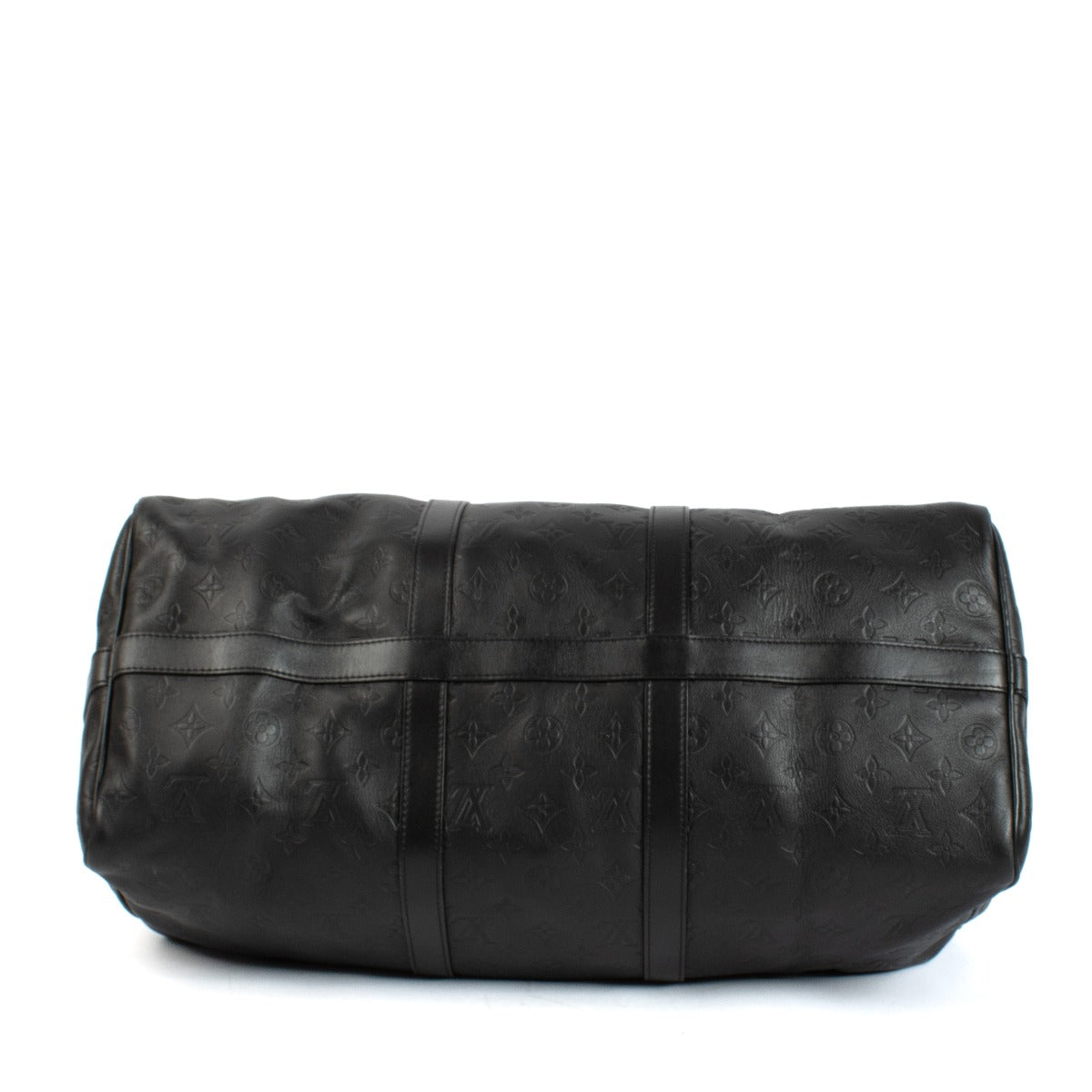 Louis Vuitton Black Monogram Shadow Keepall Bandoulière 50