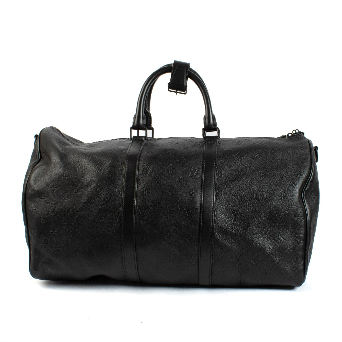 Louis Vuitton Black Monogram Shadow Keepall 50