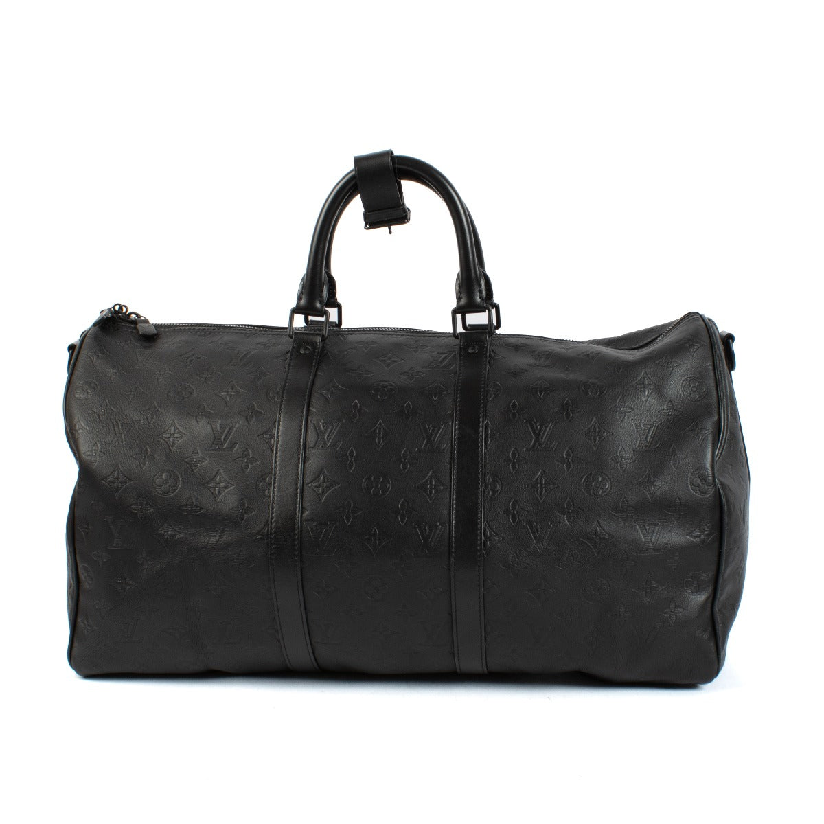 Louis Vuitton Black Monogram Shadow Keepall 50