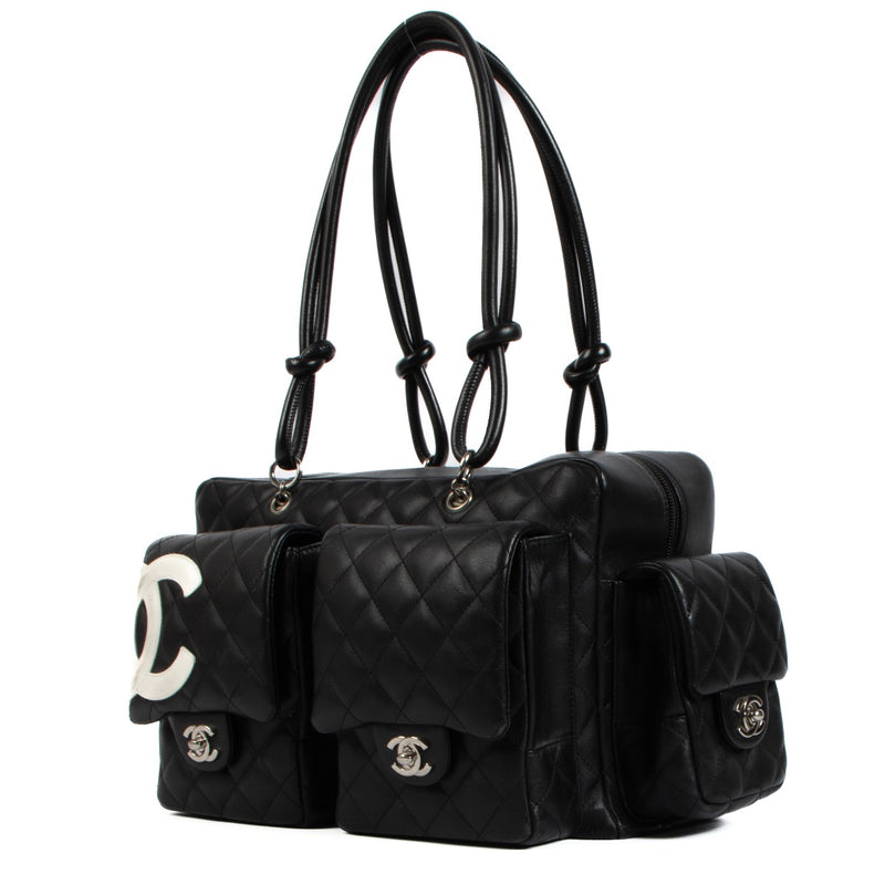 shop 100% authentic second hand Chanel Black Cambon Reporter Camera Bag on Labellov.com