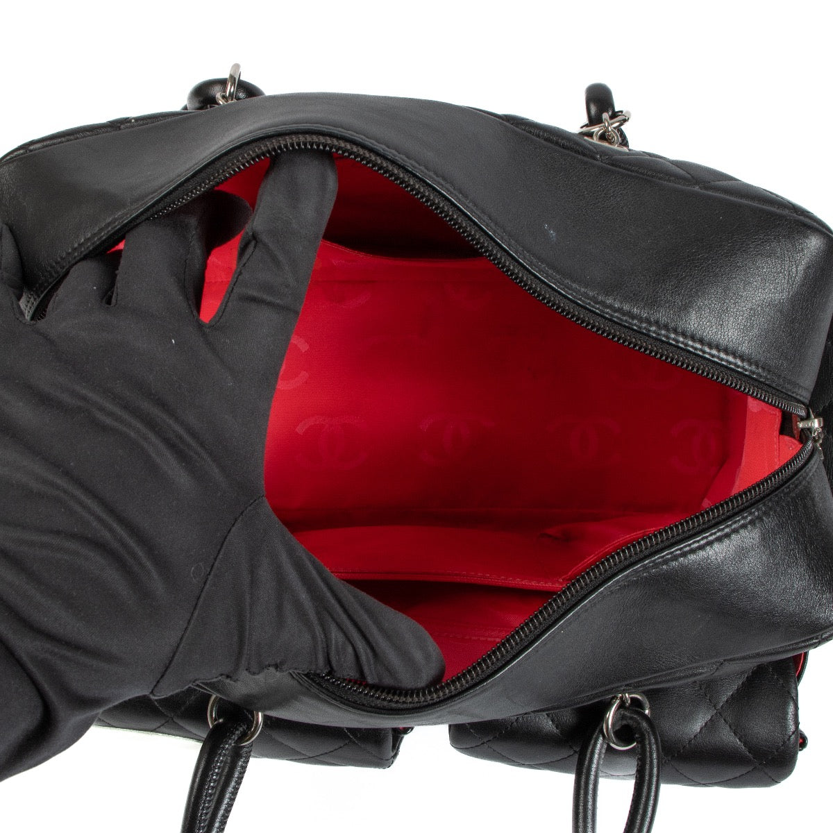 shop 100% authentic second hand Chanel Black Cambon Reporter Camera Bag on Labellov.com