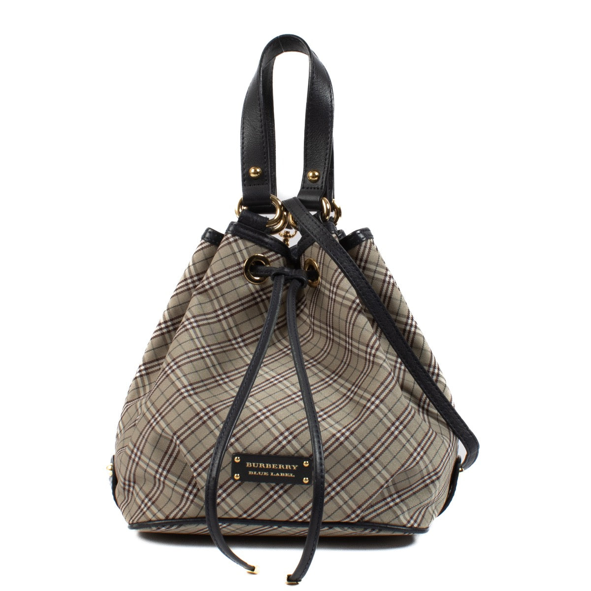 shop 100% authentic second hand Burberry Blue Label Check Bucket Bag on Labellov.com