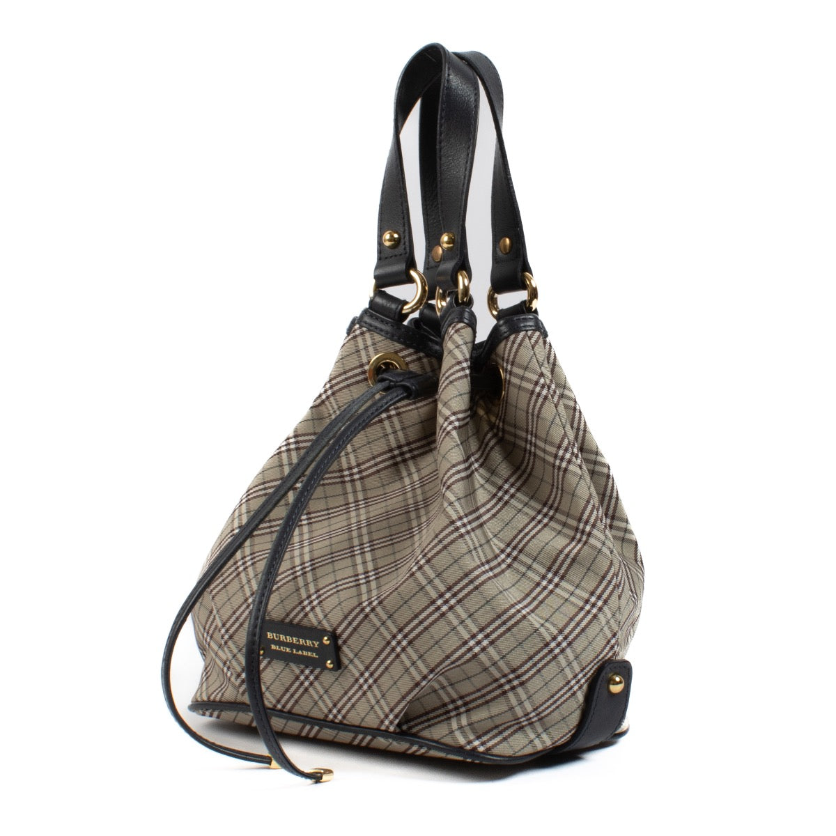 shop 100% authentic second hand Burberry Blue Label Check Bucket Bag on Labellov.com