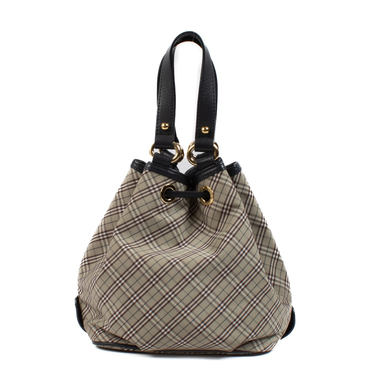shop 100% authentic second hand Burberry Blue Label Check Bucket Bag on Labellov.com