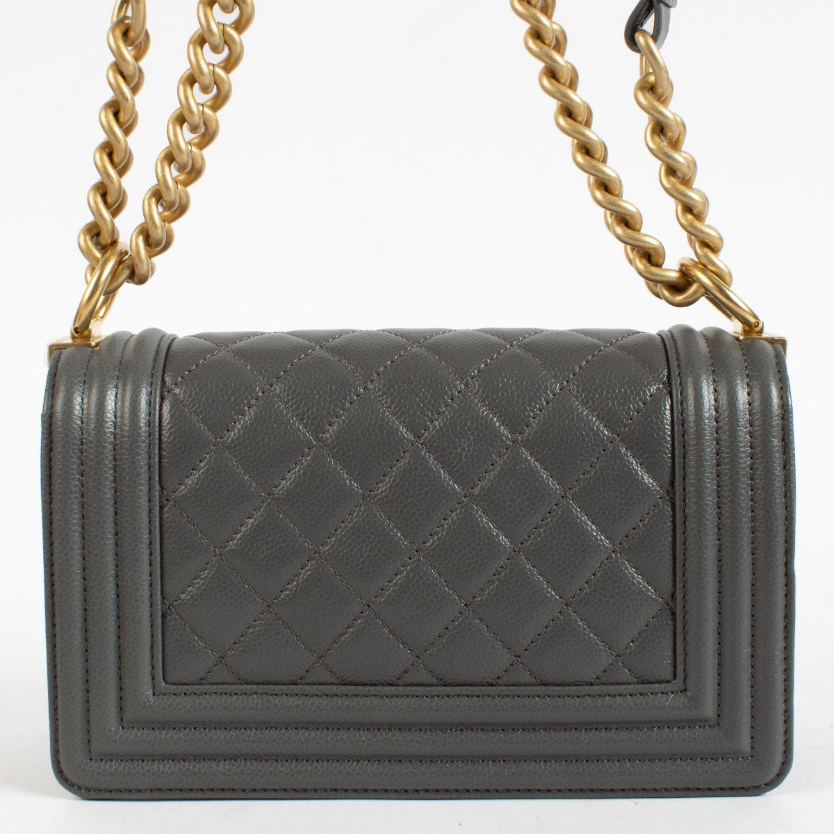shop 100% authentic second hand Chanel Grey Caviar Small Boy Chanel Bag on Labellov.com