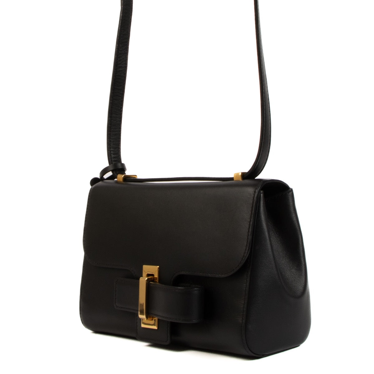 Buy real authentic Delvaux Black Cadence Simplissime City Mini Bag safe online at Labellov.com