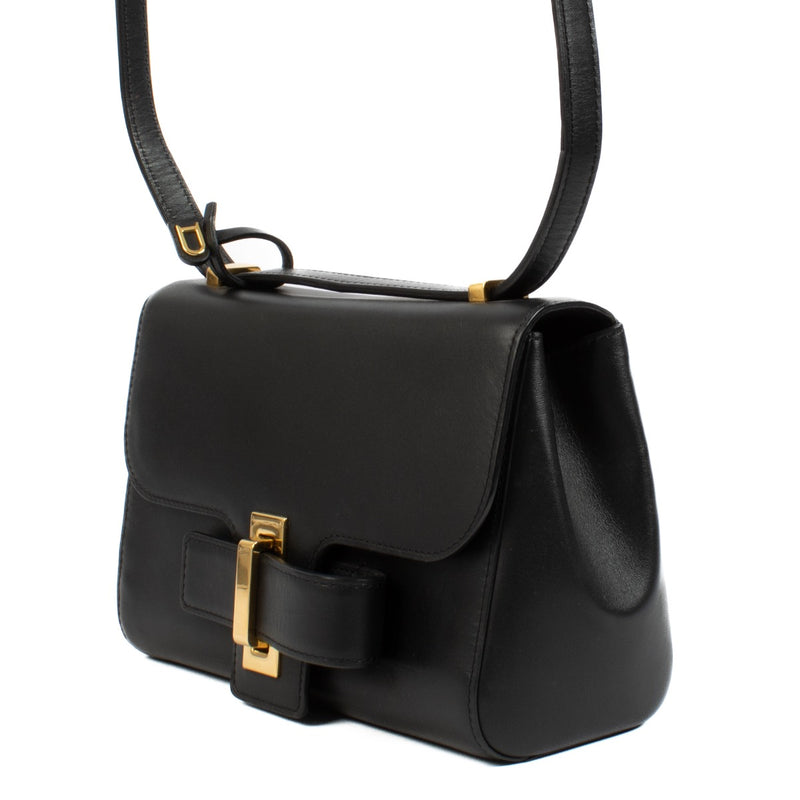 shop 100% authentic second hand Delvaux Black Simplissime City Mini Crossbody Bag on Labellov.com