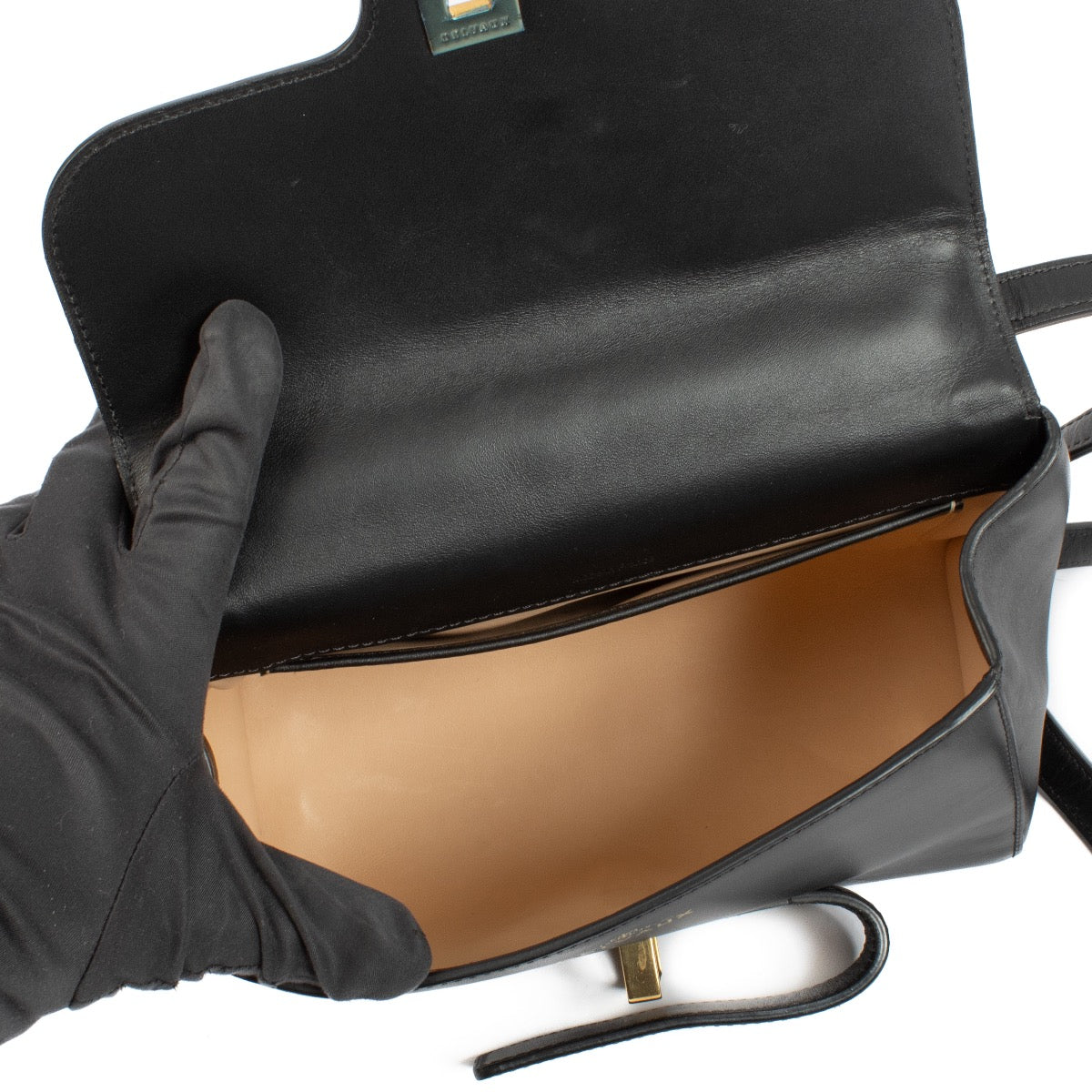 shop 100% authentic second hand Delvaux Black Simplissime City Mini Crossbody Bag on Labellov.com