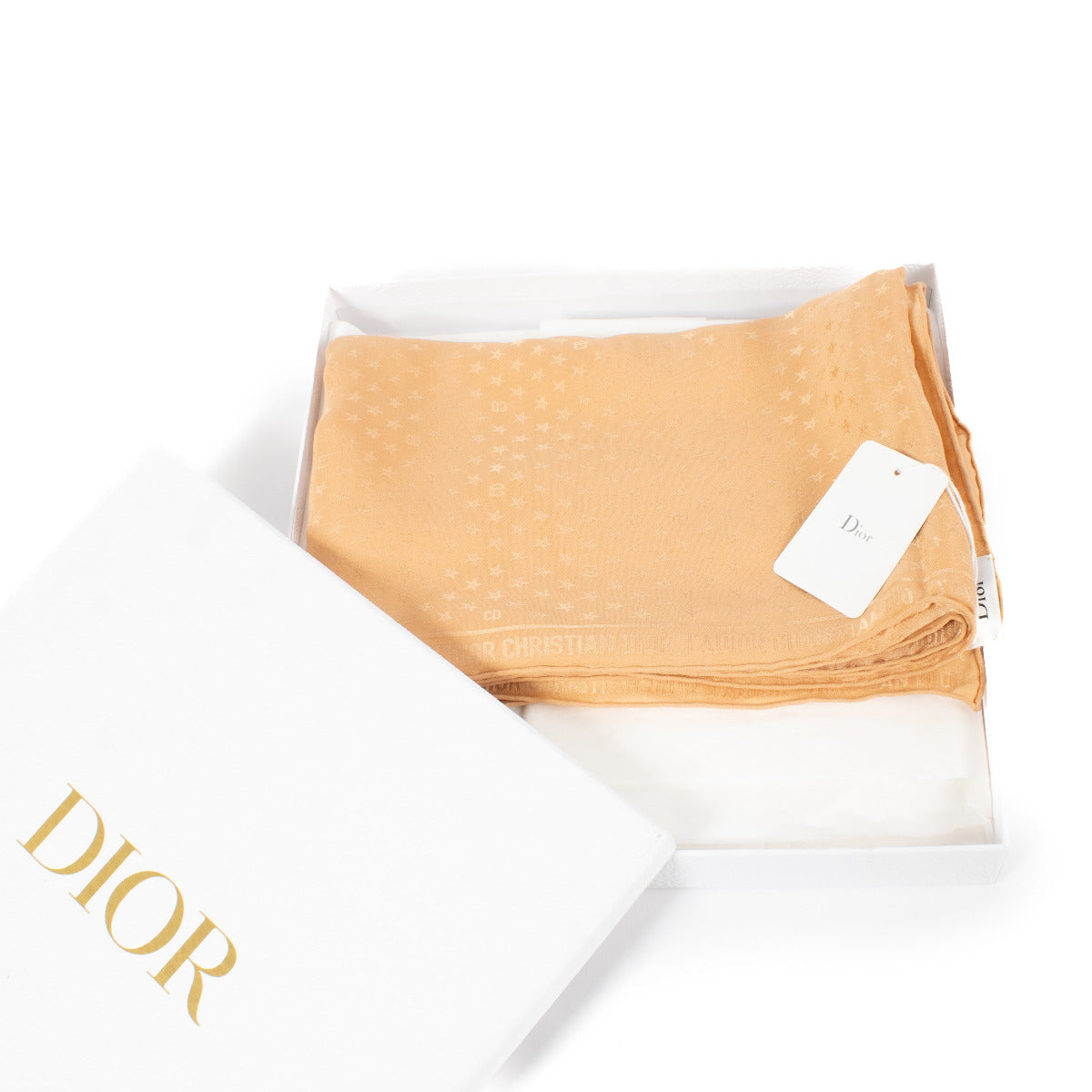Christian Dior Dark Beige J'Adior Essence Silk Scarf