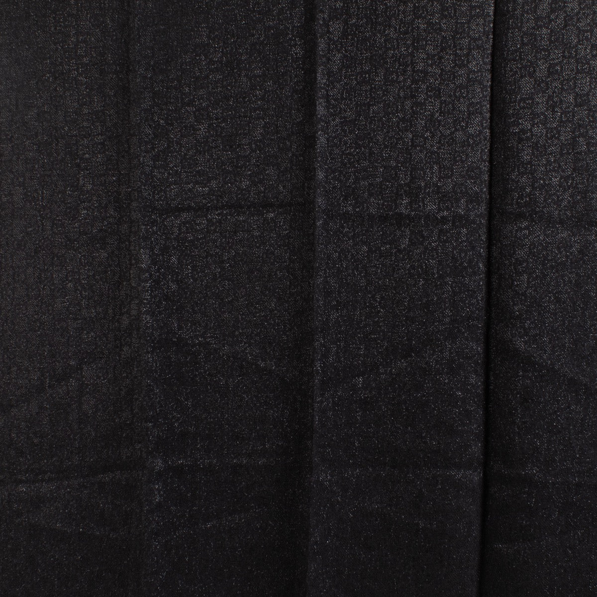 Authentic Preloved Gucci Black Shimmer GG Scarf on Labellov.com