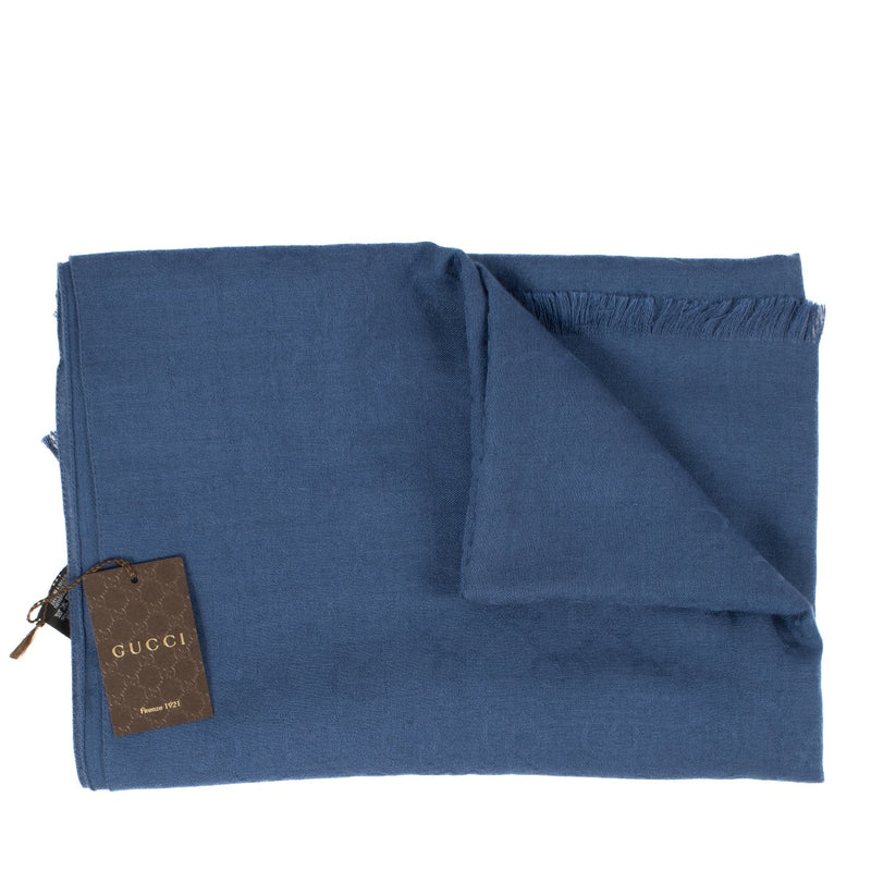 shop 100% authentic second hand Gucci Blue GG Scarf on Labellov.com