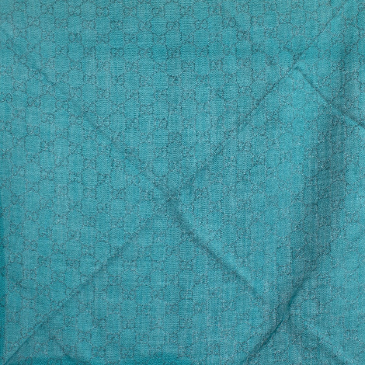 Authentic Preloved Gucci Peacock Green GG Shawl on Labellov.com