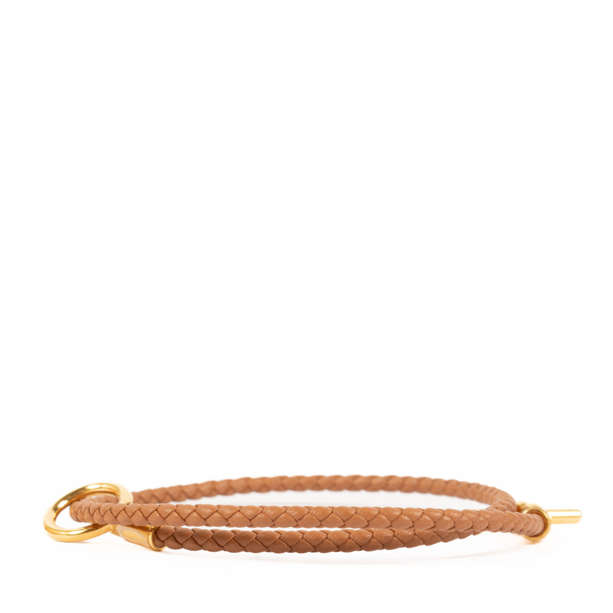 Hermès Gold Swift Leather Glanan Double Tour Bracelet