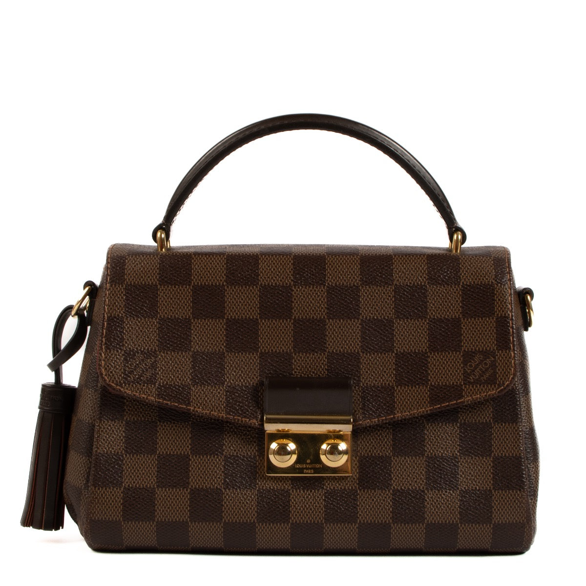 Buy real authentic Louis Vuitton Damier Ebene Croisette Crossbody bag safe online at Labellov.com in very good condition