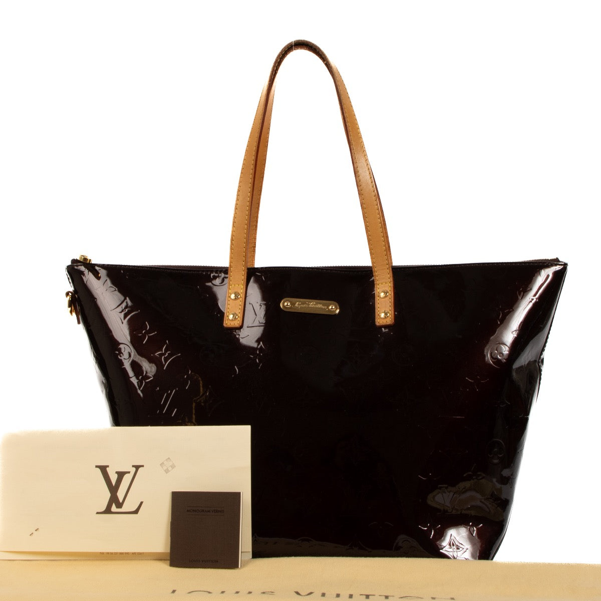 Louis Vuitton Amarante Monogram Vernis Bellevue GM