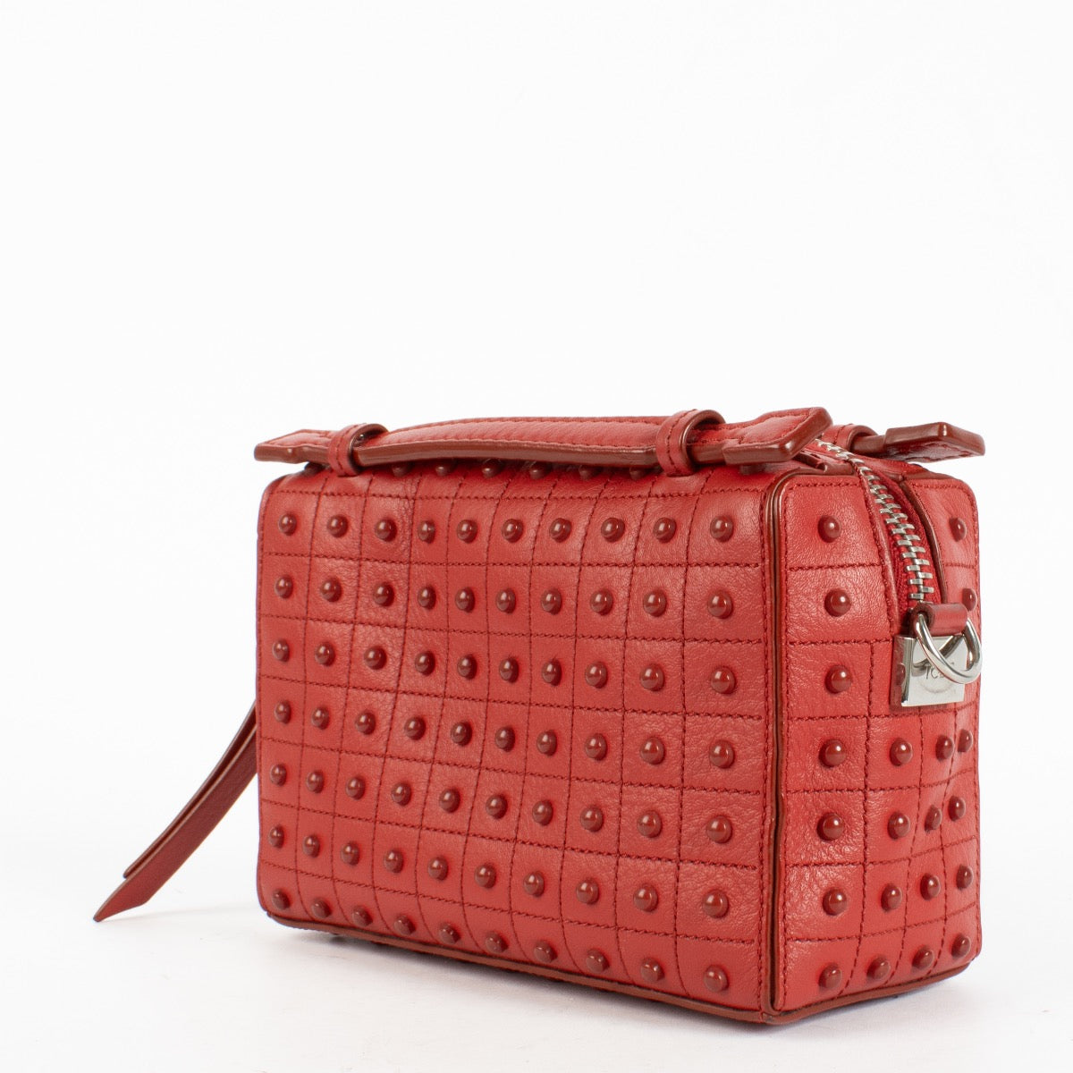 Authentic Preloved Tod's Red Gommino Micro Bag on Labellov.com