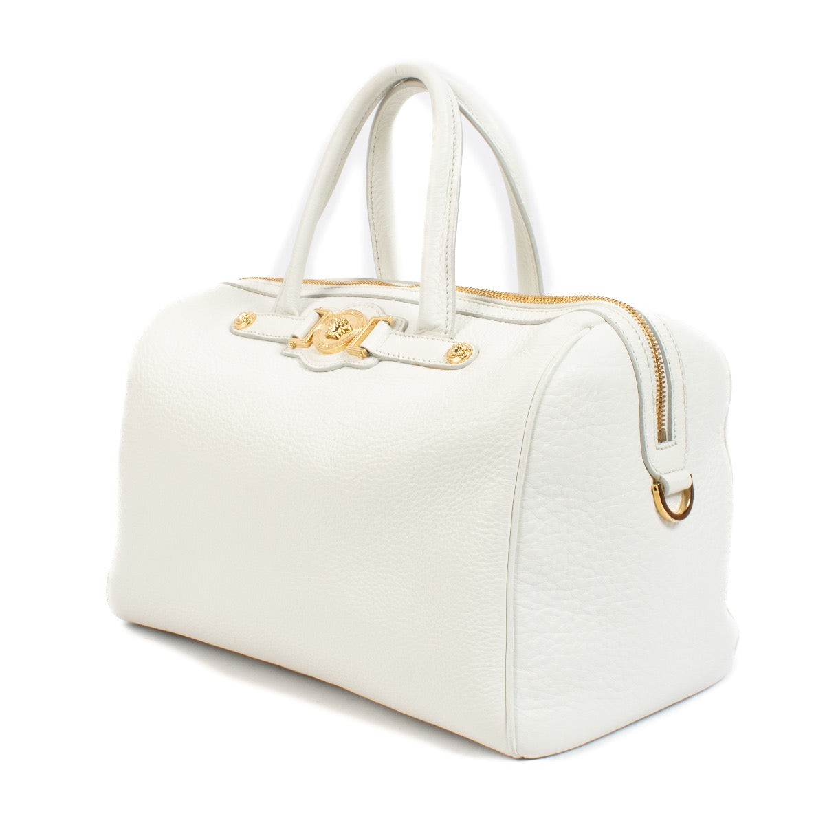 shop 100% authentic second hand Versace White Medusa Palazzo Boston Bag on Labellov.com