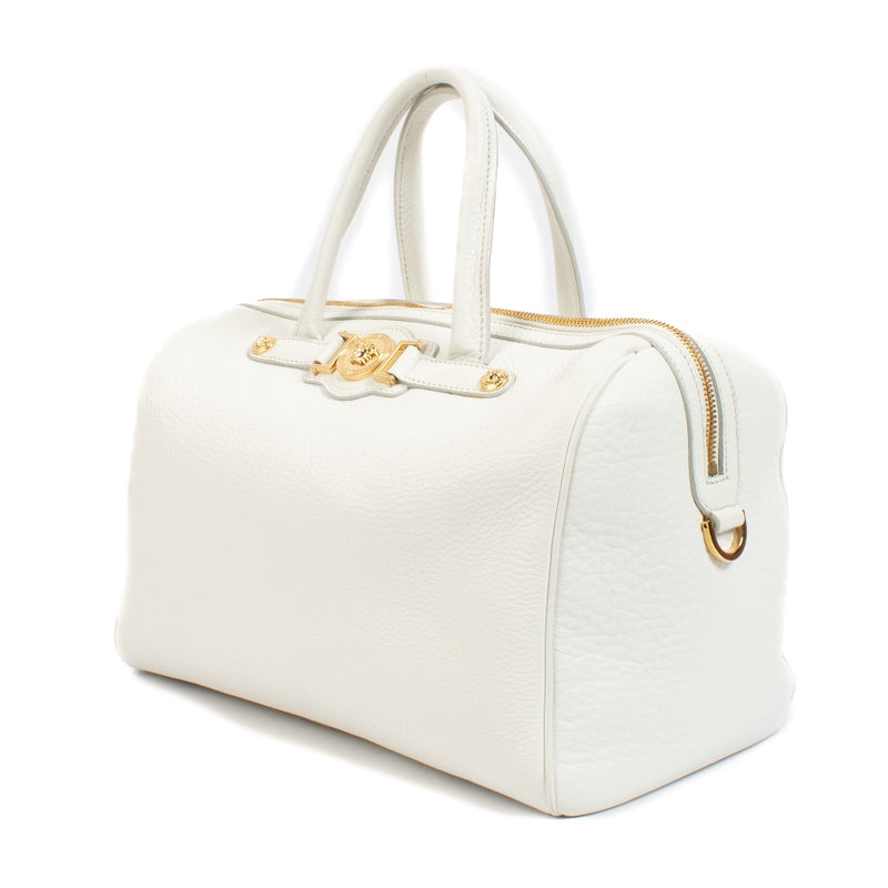 shop 100% authentic second hand Versace White Medusa Palazzo Boston Bag on Labellov.com