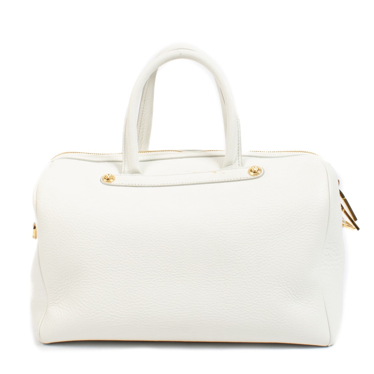 shop 100% authentic second hand Versace White Medusa Palazzo Boston Bag on Labellov.com