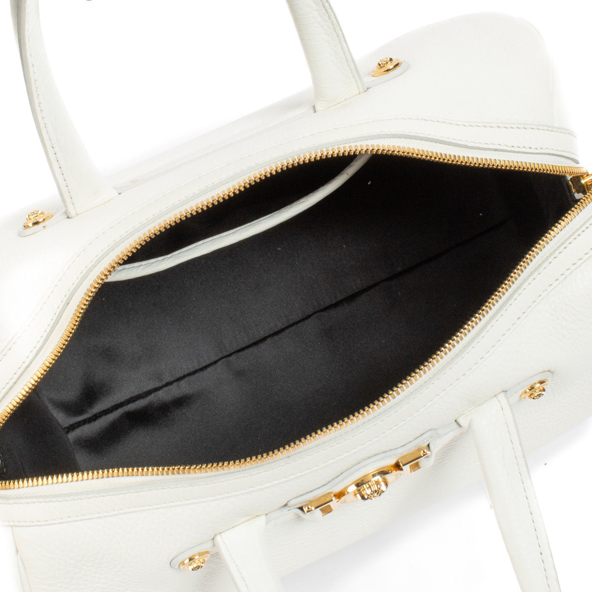 shop 100% authentic second hand Versace White Medusa Palazzo Boston Bag on Labellov.com