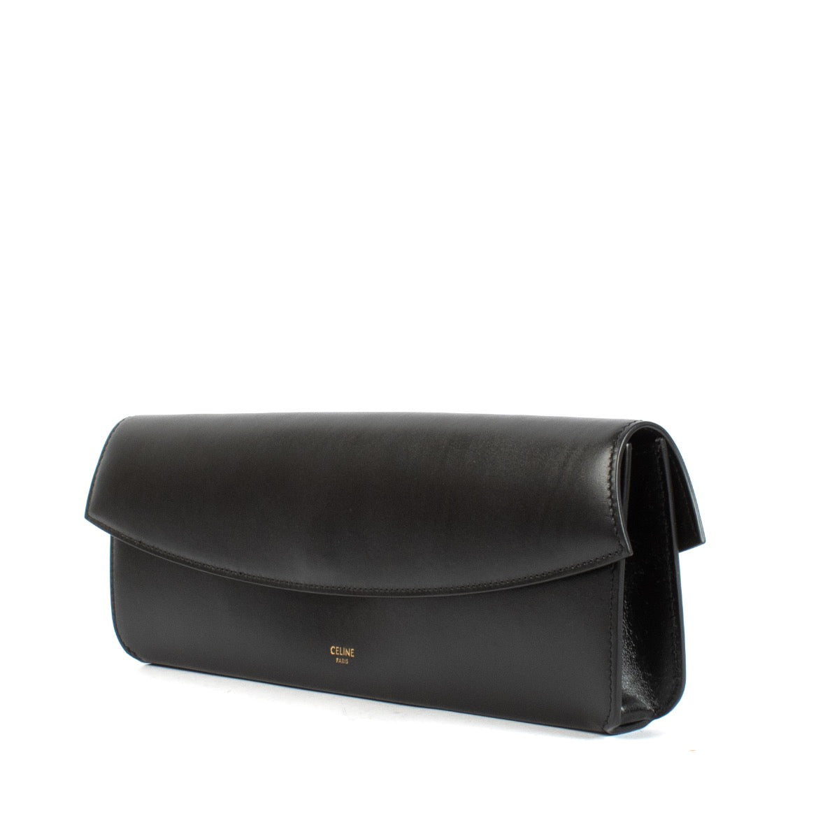 Shop safe online at Labellov in Antwerp, Brussels and Knokke this 100% authentic second hand Celine Black Smooth Calfskin Evening Clutch