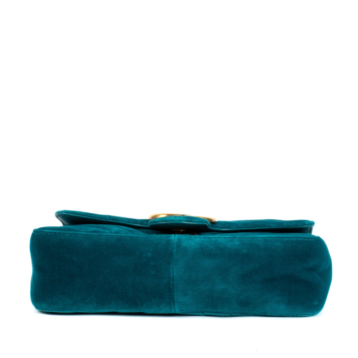 Shop safe online at Labellov in Antwerp and Knokke this 100% authentic second hand Gucci Blue Suede Mini Marmont Crossbody Bag