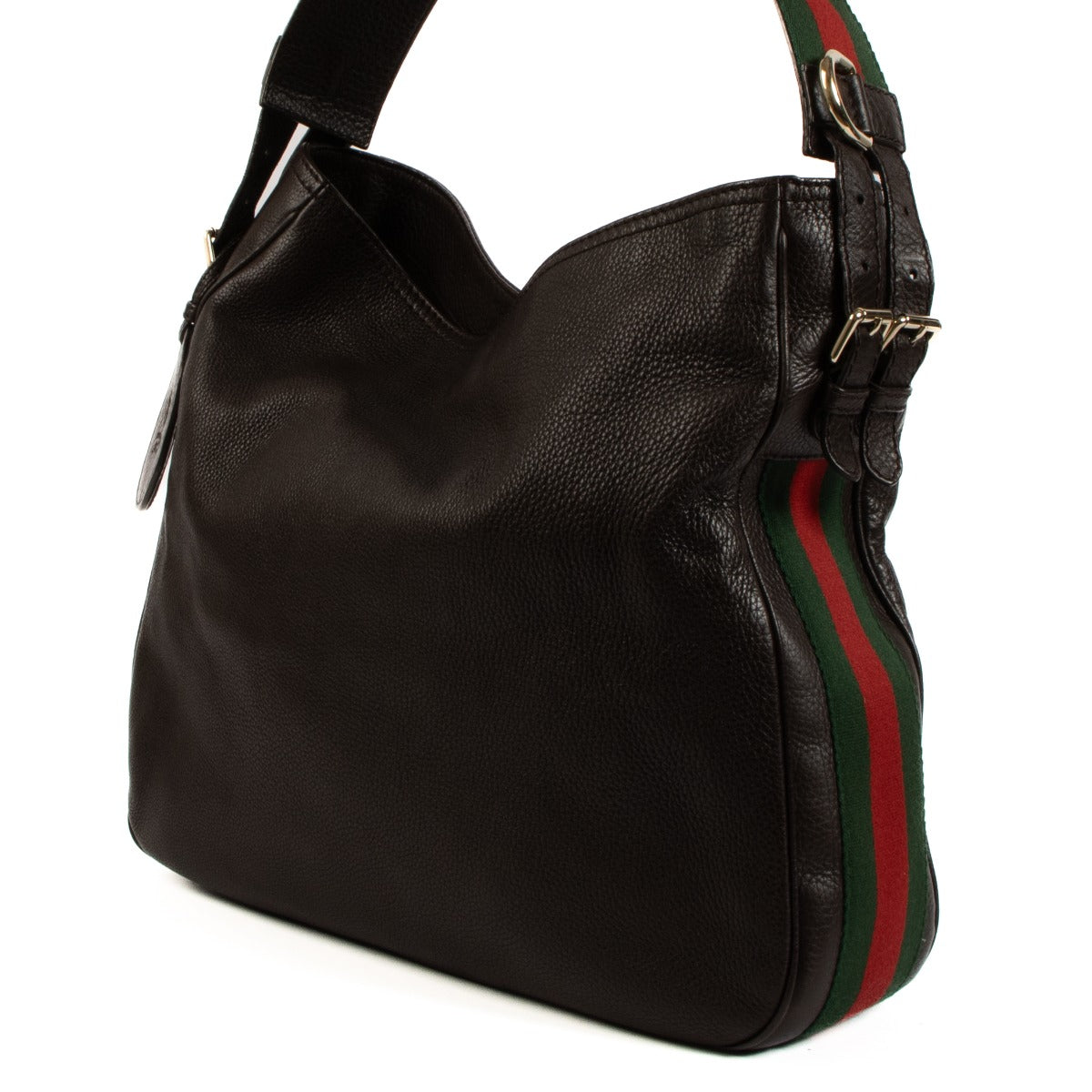Shop 100% authentic secondhand Gucci Brown Web Hobo Bag on Labellov.com