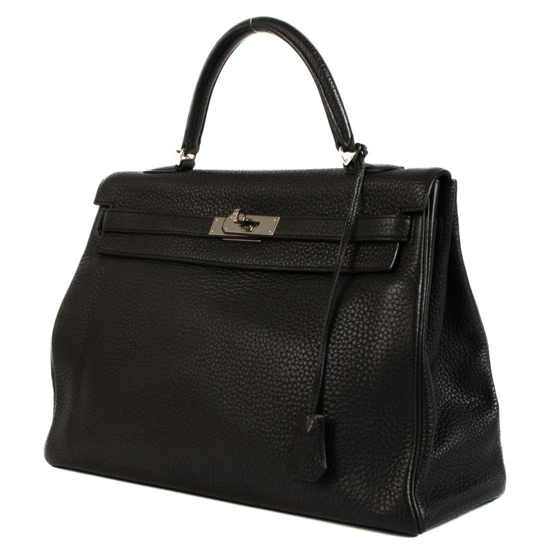 Shop authentic second hand vintage Hermès Kelly 35 Black on www.labellov.com