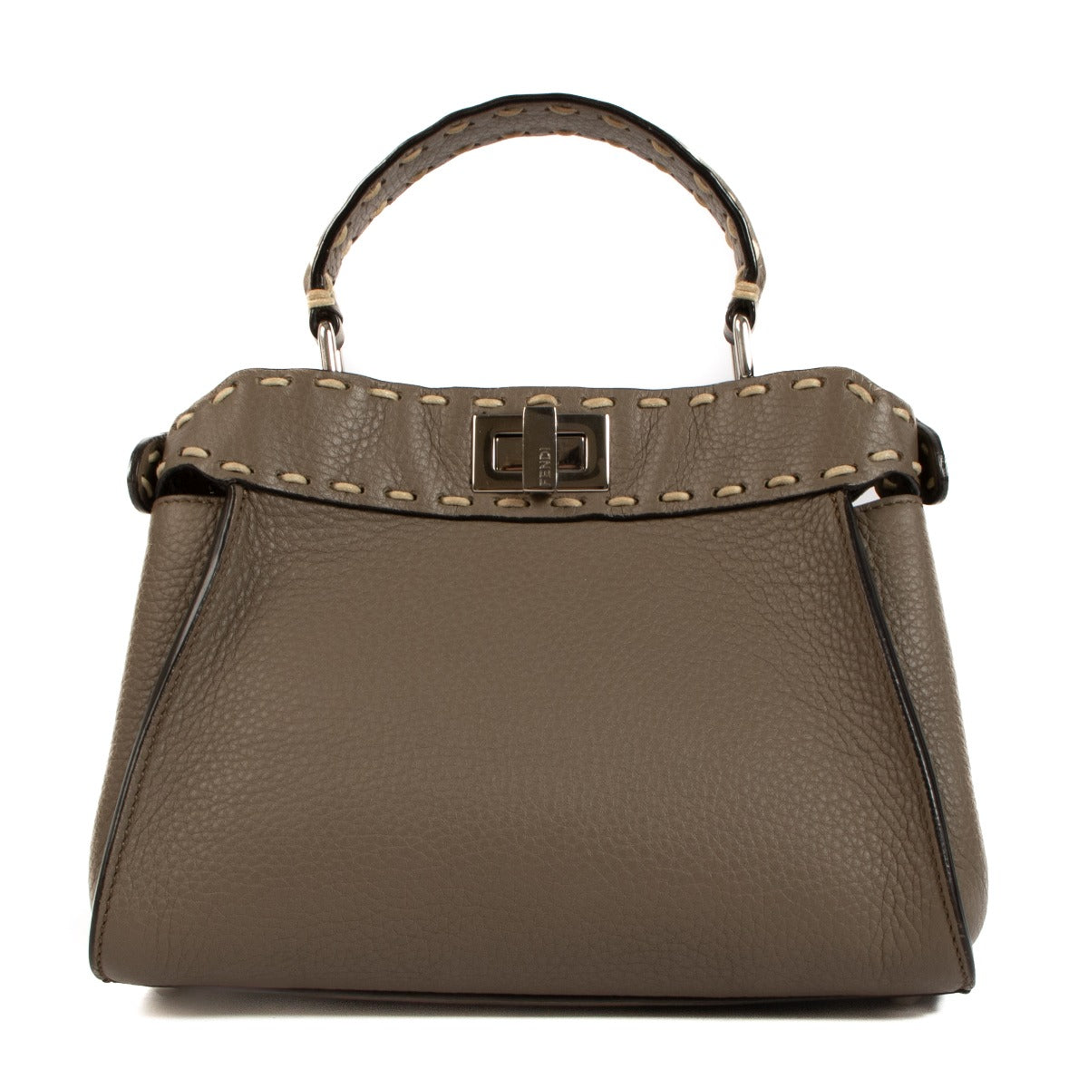 Shop 100% authentic second-hand Fendi Leather Truffle Peekaboo Mini Top handle on Labellov.com