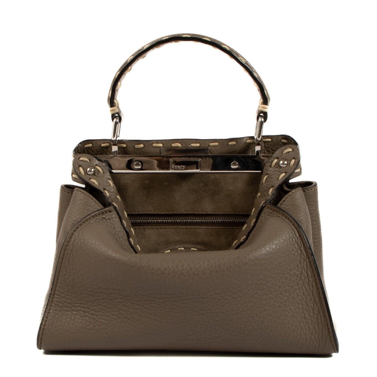 Shop 100% authentic second-hand Fendi Leather Truffle Peekaboo Mini Top handle on Labellov.com