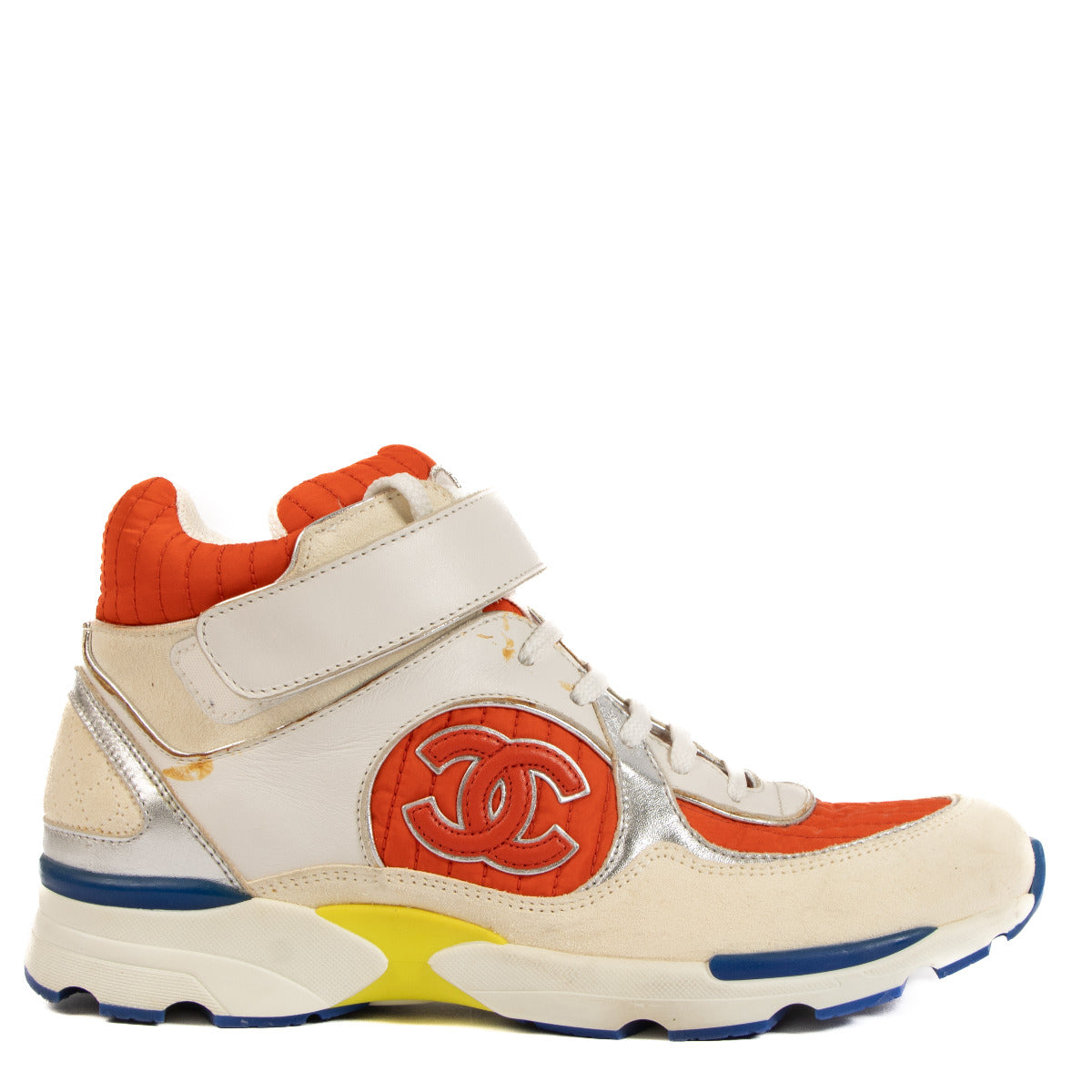 Chanel Multicolor High-Top Sneakers - size 39 for the best price at Labellov secondhand luxury in Antwerp.