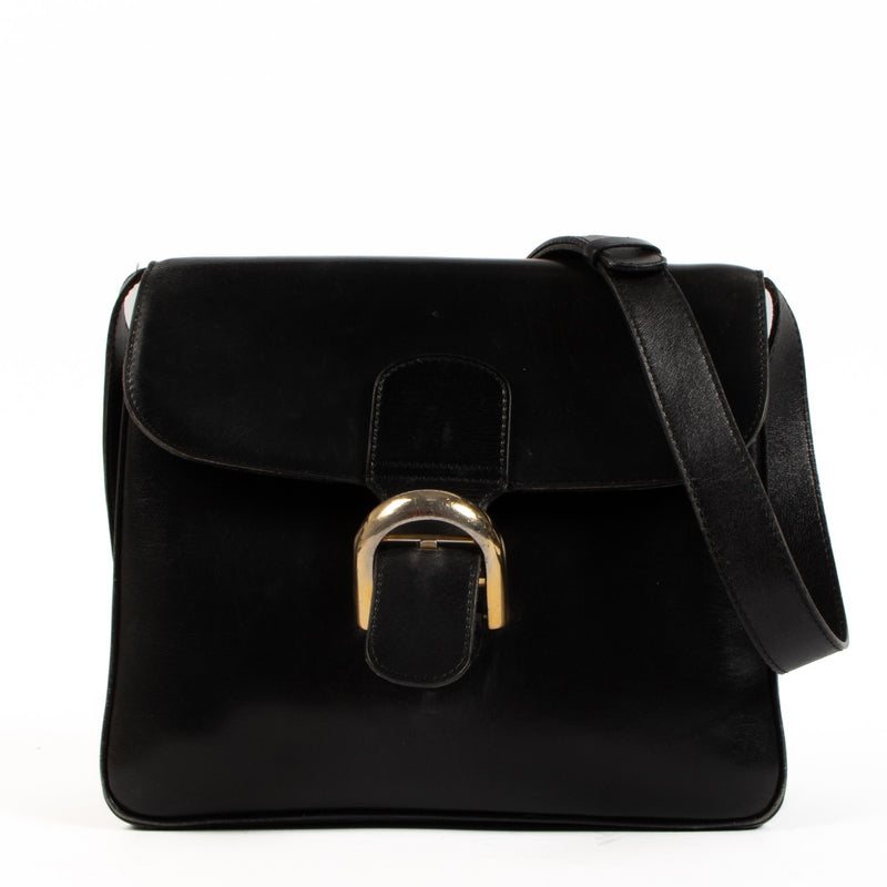 Shop 100% authentic second-hand Delvaux Festival Black Box Calf Shoulder Bag on Labellov.com